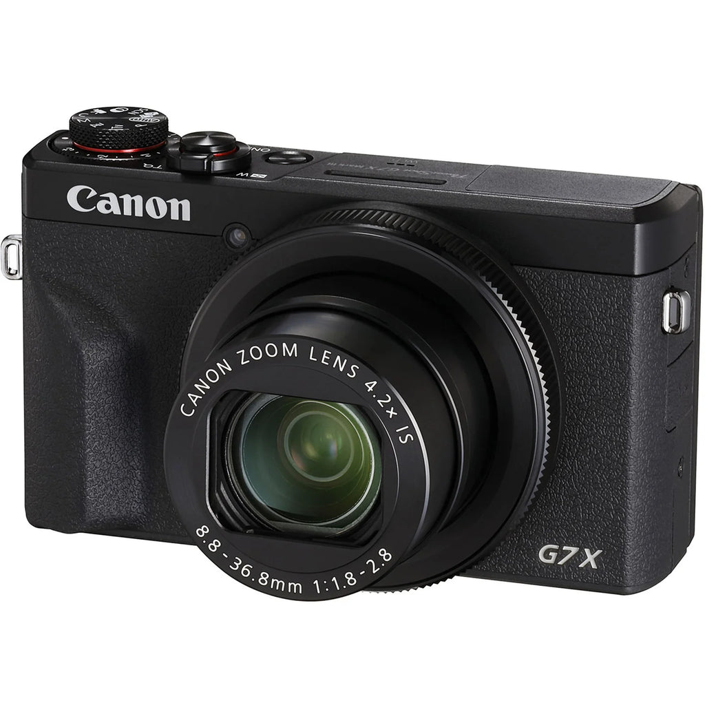 Canon PowerShot G7 X Mark III 4K Vlogging Camera | 20.1MP, Wi-Fi, Bluetooth – Black